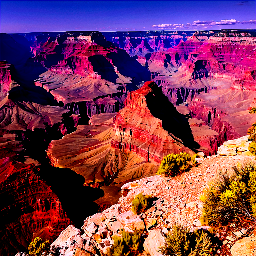 Grand Canyon Panoramic Cliffside View Png Sae PNG