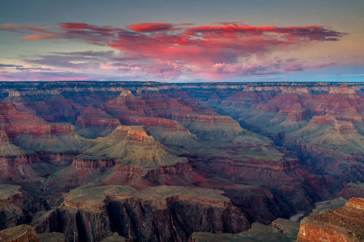 Fantastiskutsikt Över Den Majestätiska Grand Canyon.