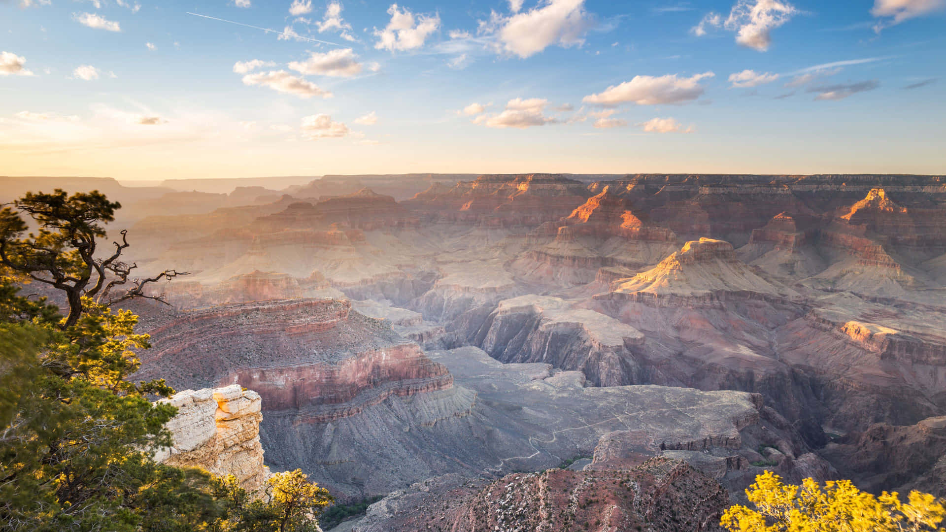 Lueur Du Coucher De Soleil Sur Le Grand Canyon 4k Fond d'écran