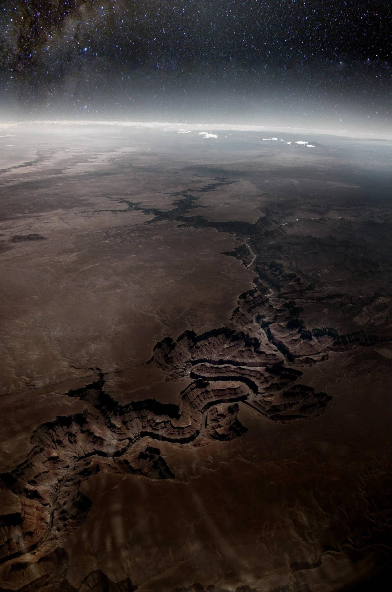 Vistadel Gran Cañón Desde El Espacio Fondo de pantalla