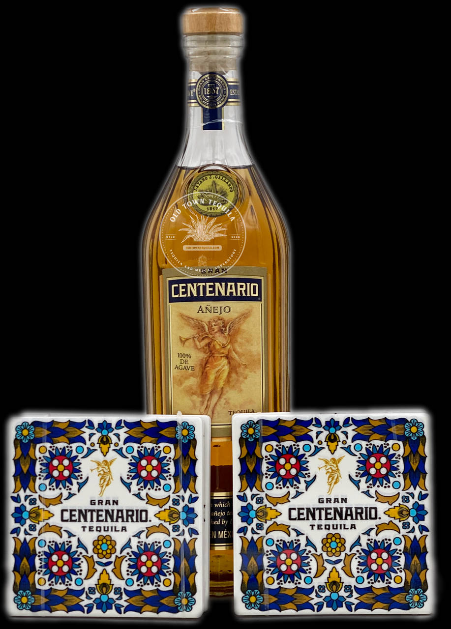 Grandcentenario Tequila Añejo Com Porta-copos De Azulejo Em Cerâmica. Papel de Parede