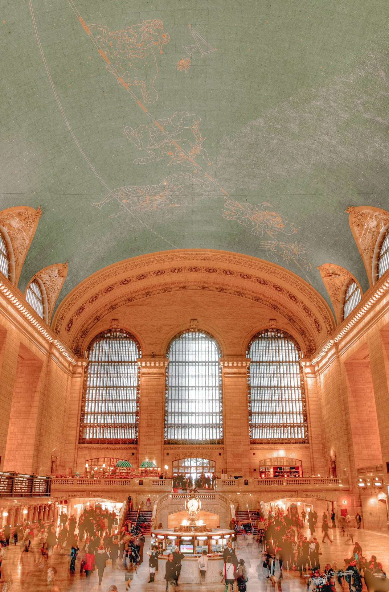 Grand Central Station Filtered Wallpaper