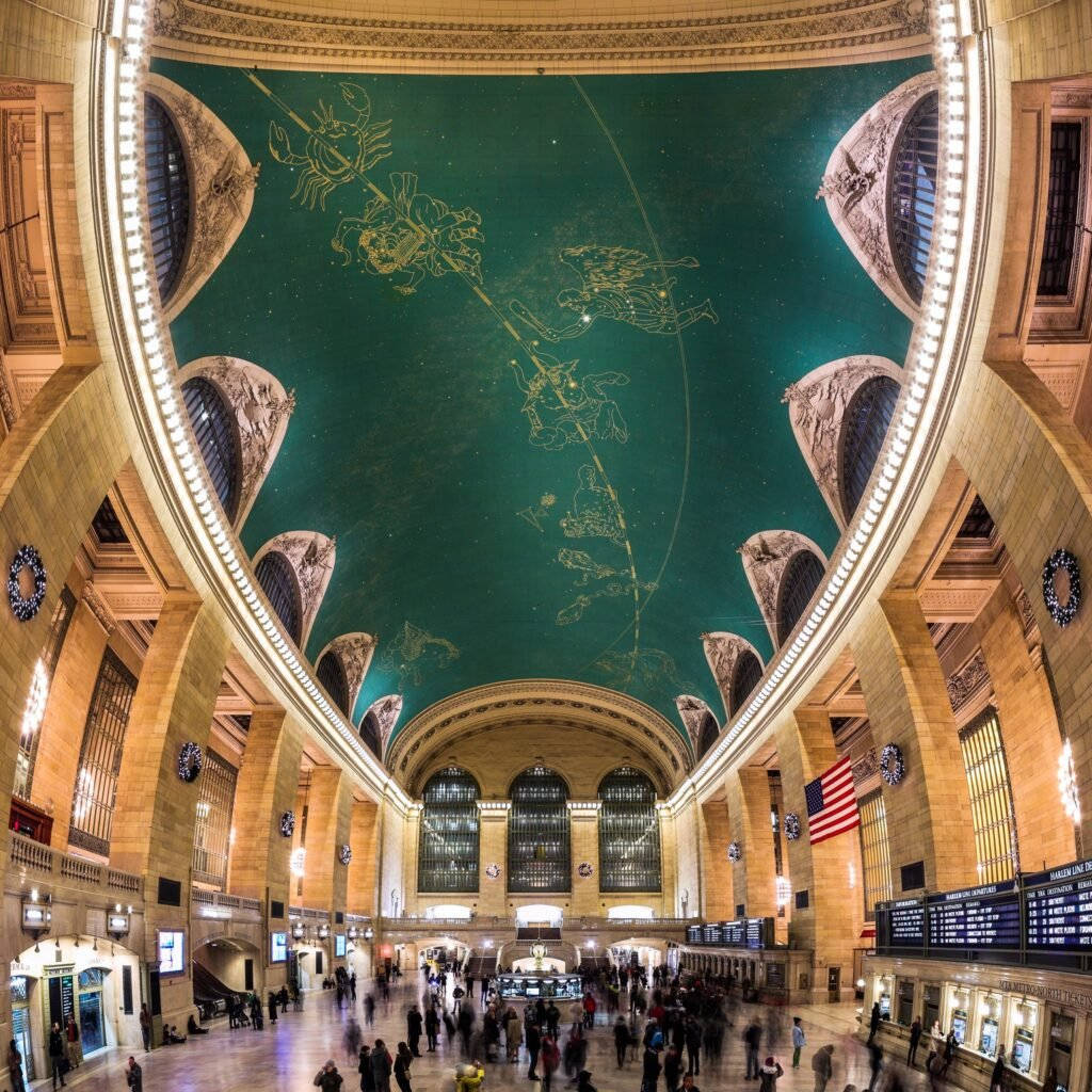 Grand Central Station Fish Eye Wallpaper