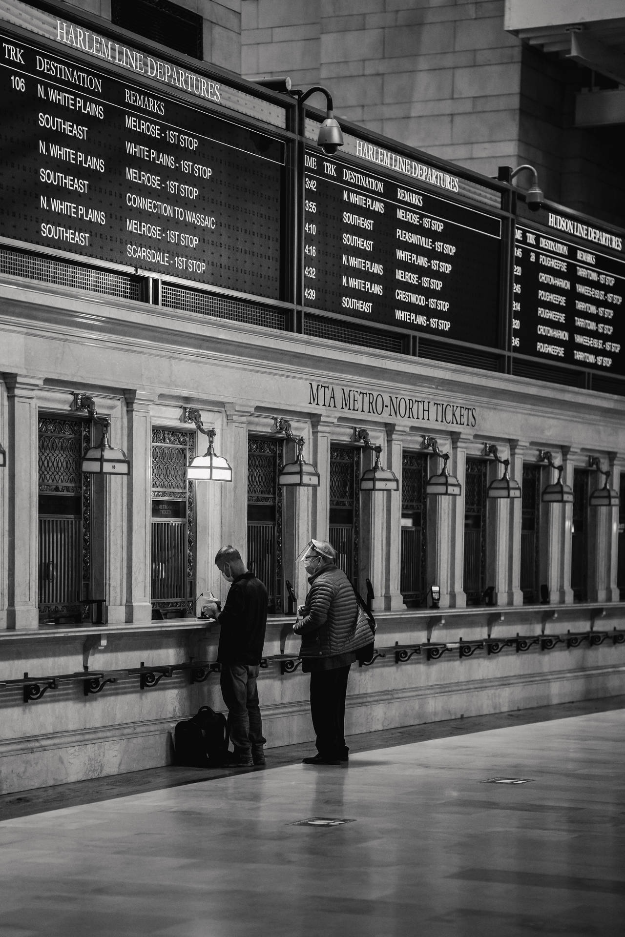 Grand Central Station Vintage Schedule Wallpaper