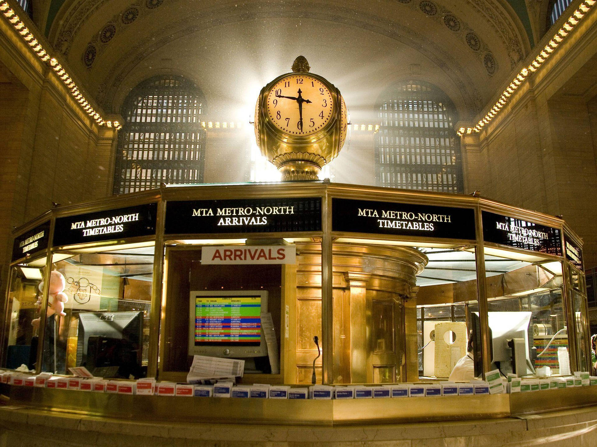 Grand Central Terminal Clock Wallpaper