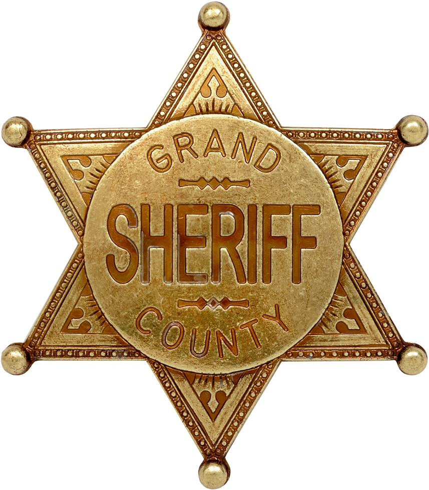 Grand County Sheriff Badge PNG