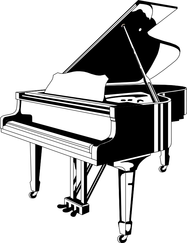 Grand Piano Silhouette PNG