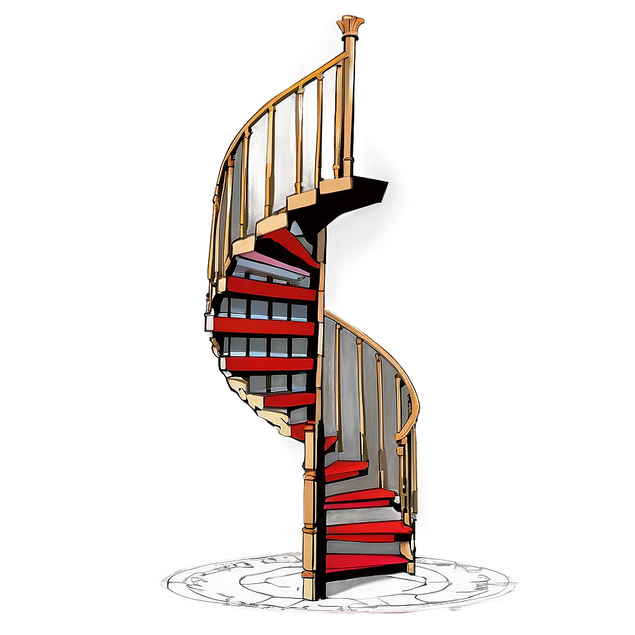 Grand Spiral Staircase Png Jsf29 PNG