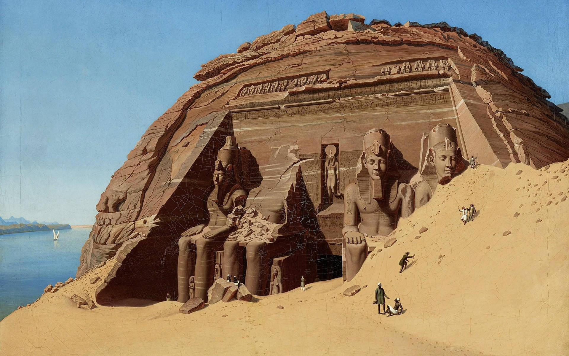 Grand Temple D'abou Simbel Egypt Wallpaper