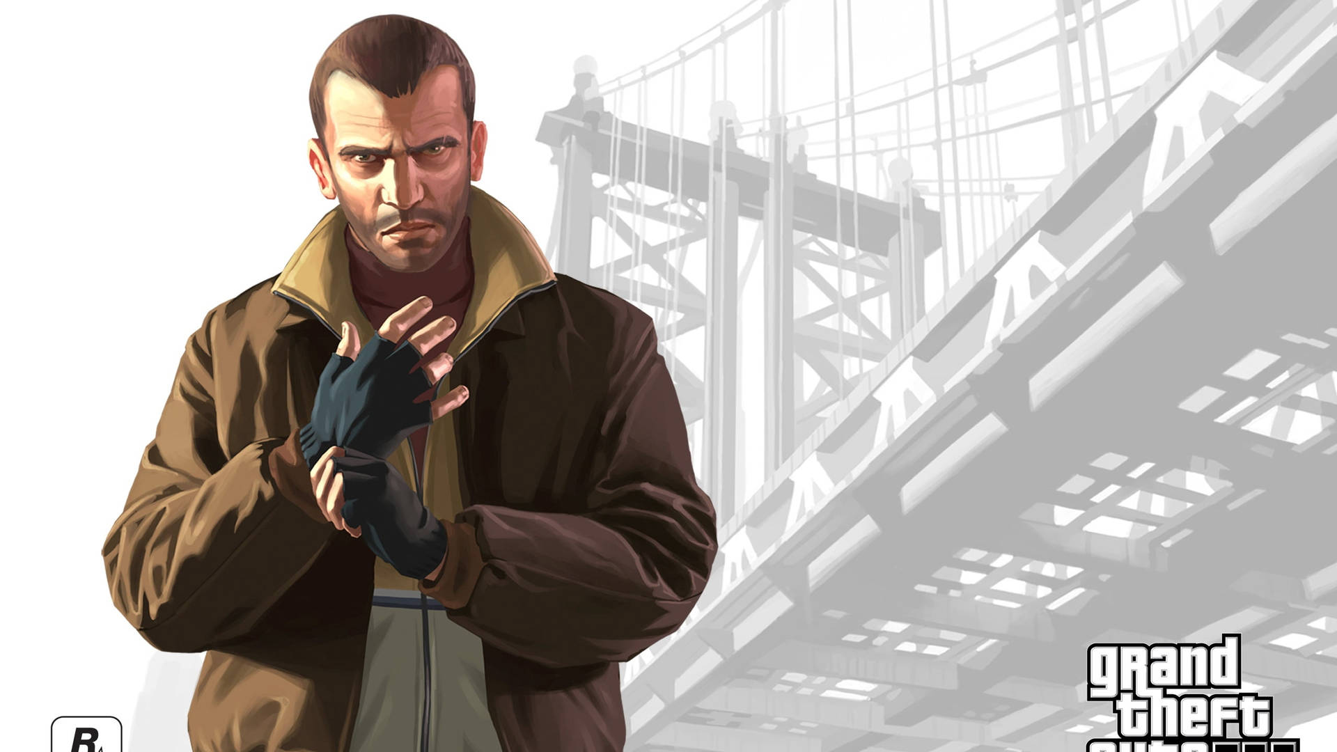 Grandtheft Auto 4 Niko Omslag Wallpaper