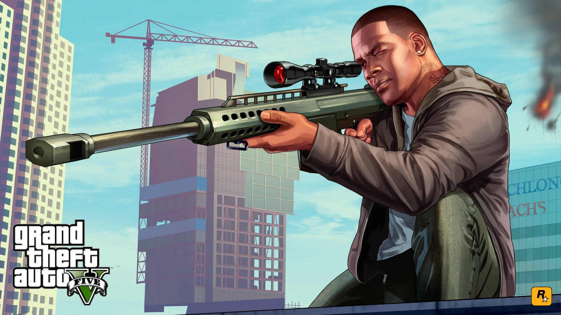 Pósterde Grand Theft Auto De Franklin Clinton Fondo de pantalla