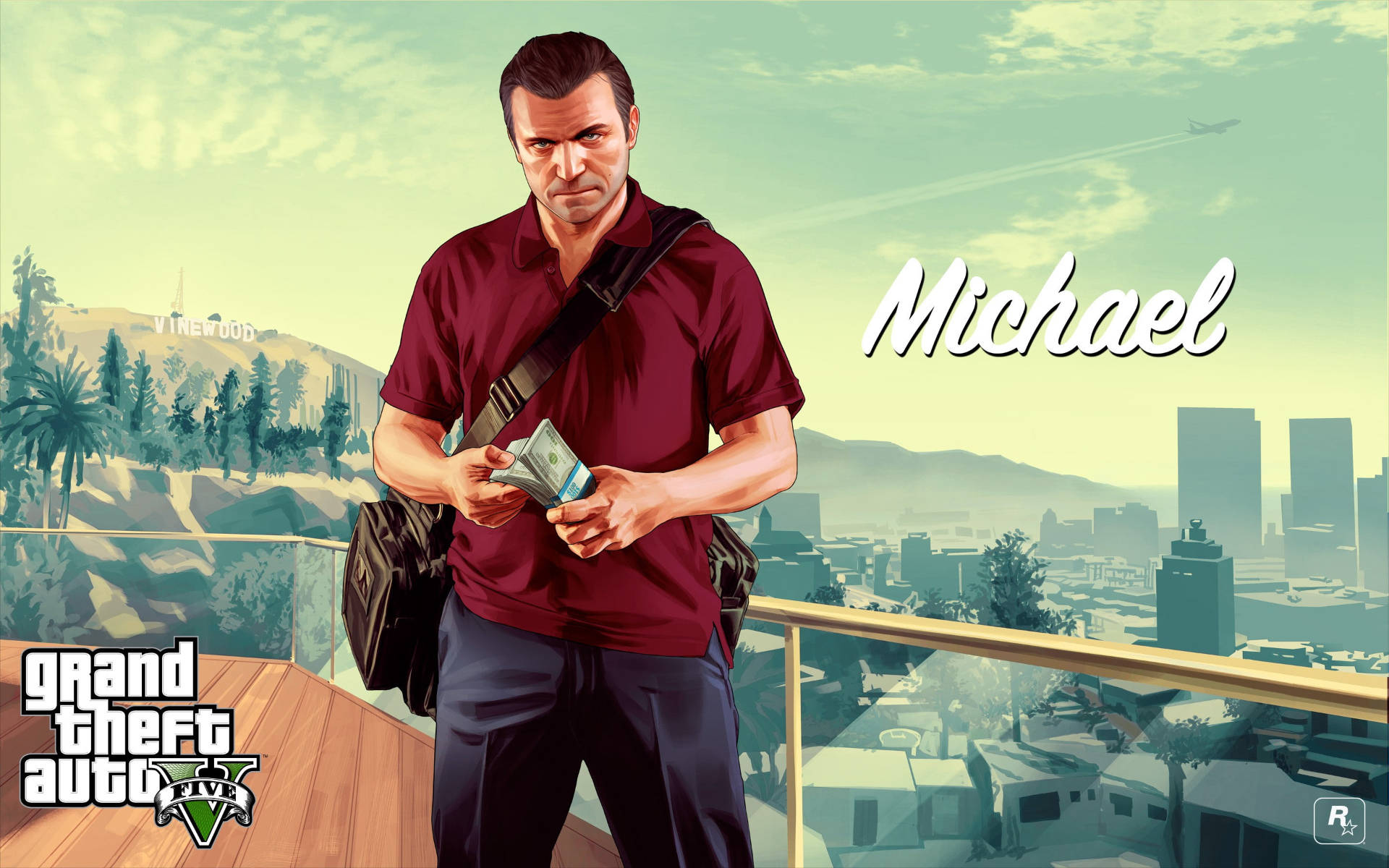 Grand Theft Auto Michael In City Wallpaper