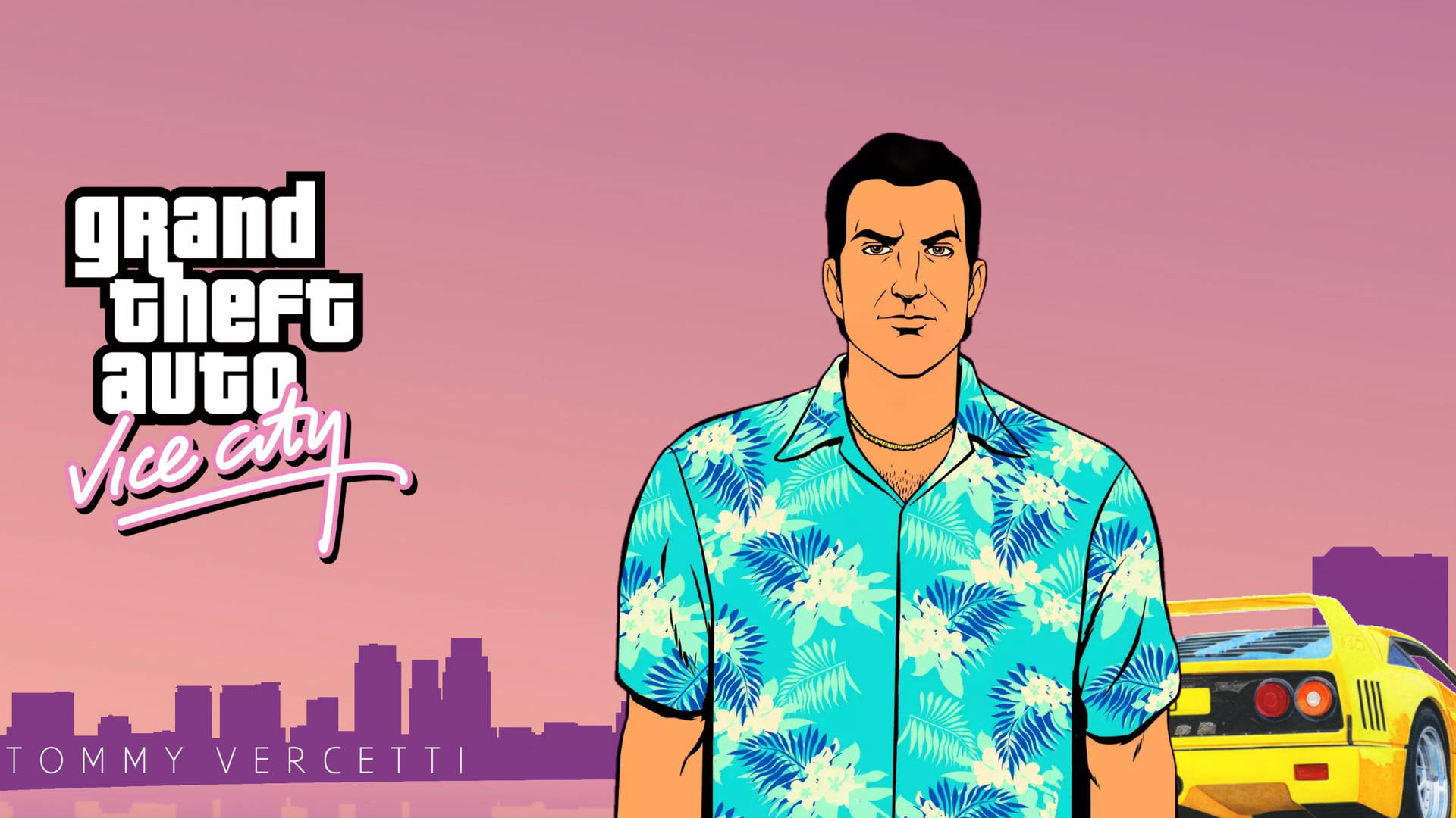 Grand Theft Auto Tommy Vercetti Cover baggrundsbillede. Wallpaper