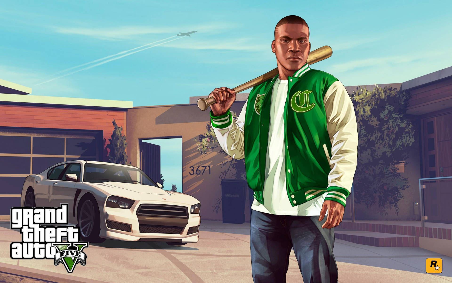 Grand Theft Auto V Franklin Holder Bat. Wallpaper