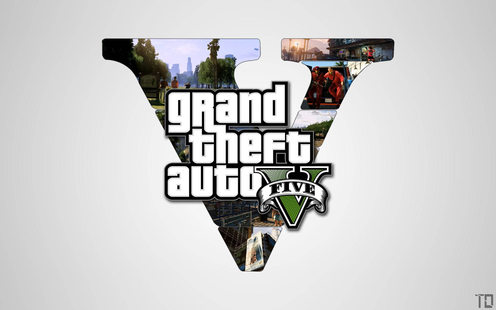 Grand Theft Auto V Letter V Collage Wallpaper