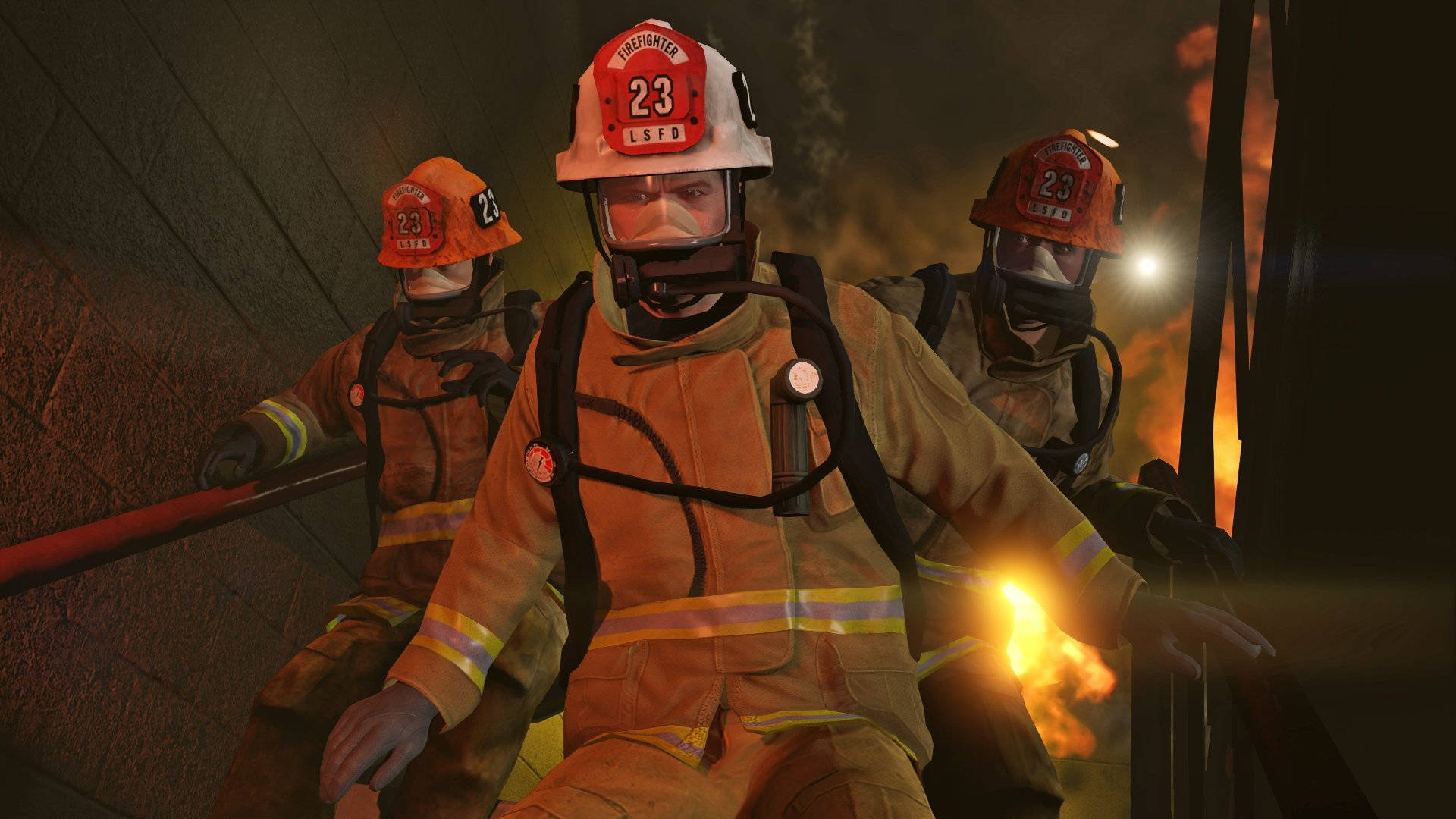 Grand Theft Auto V Los Santos Firefighters Wallpaper