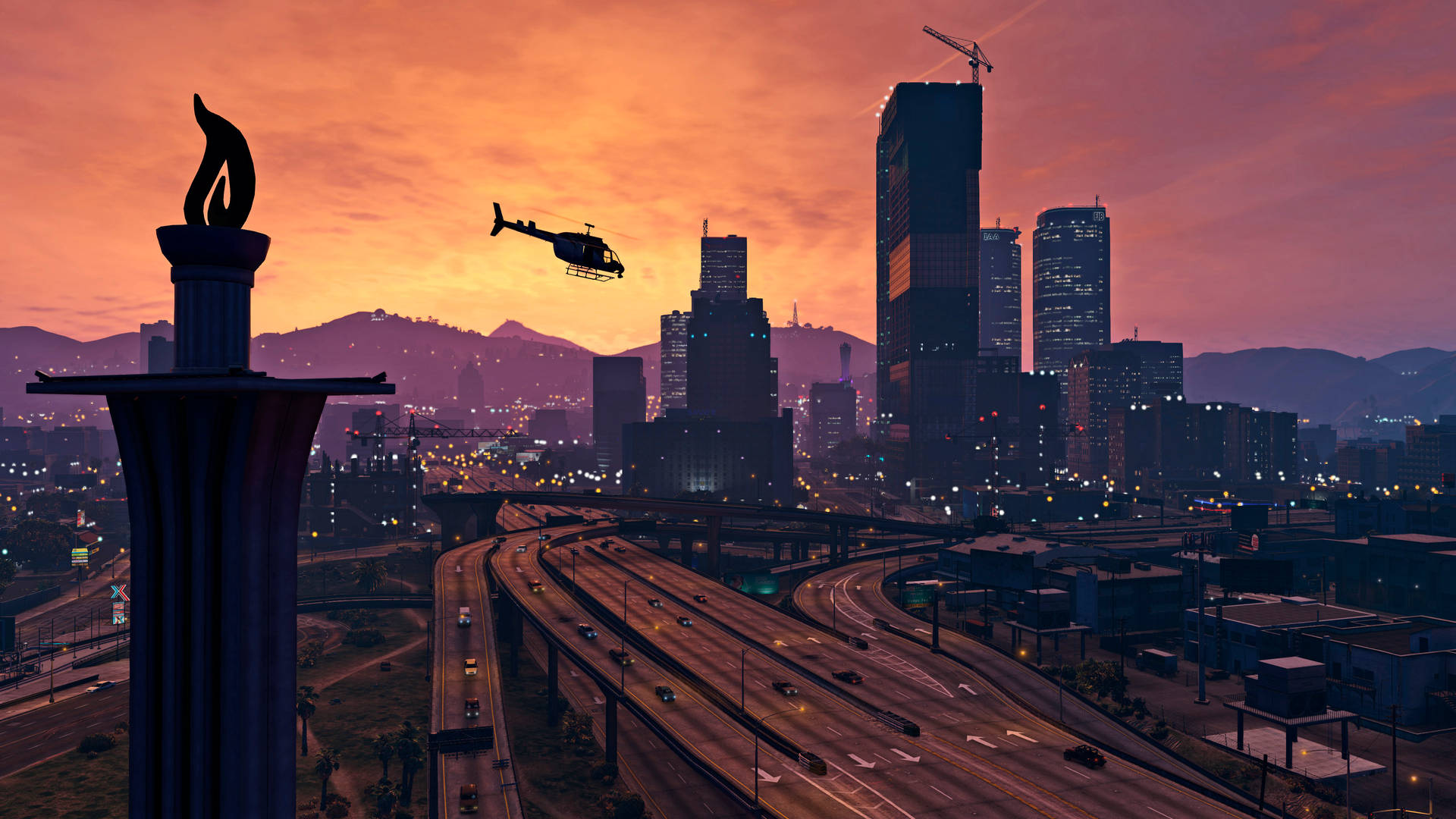 Grand Theft Auto V Los Santos Freeway Wallpaper