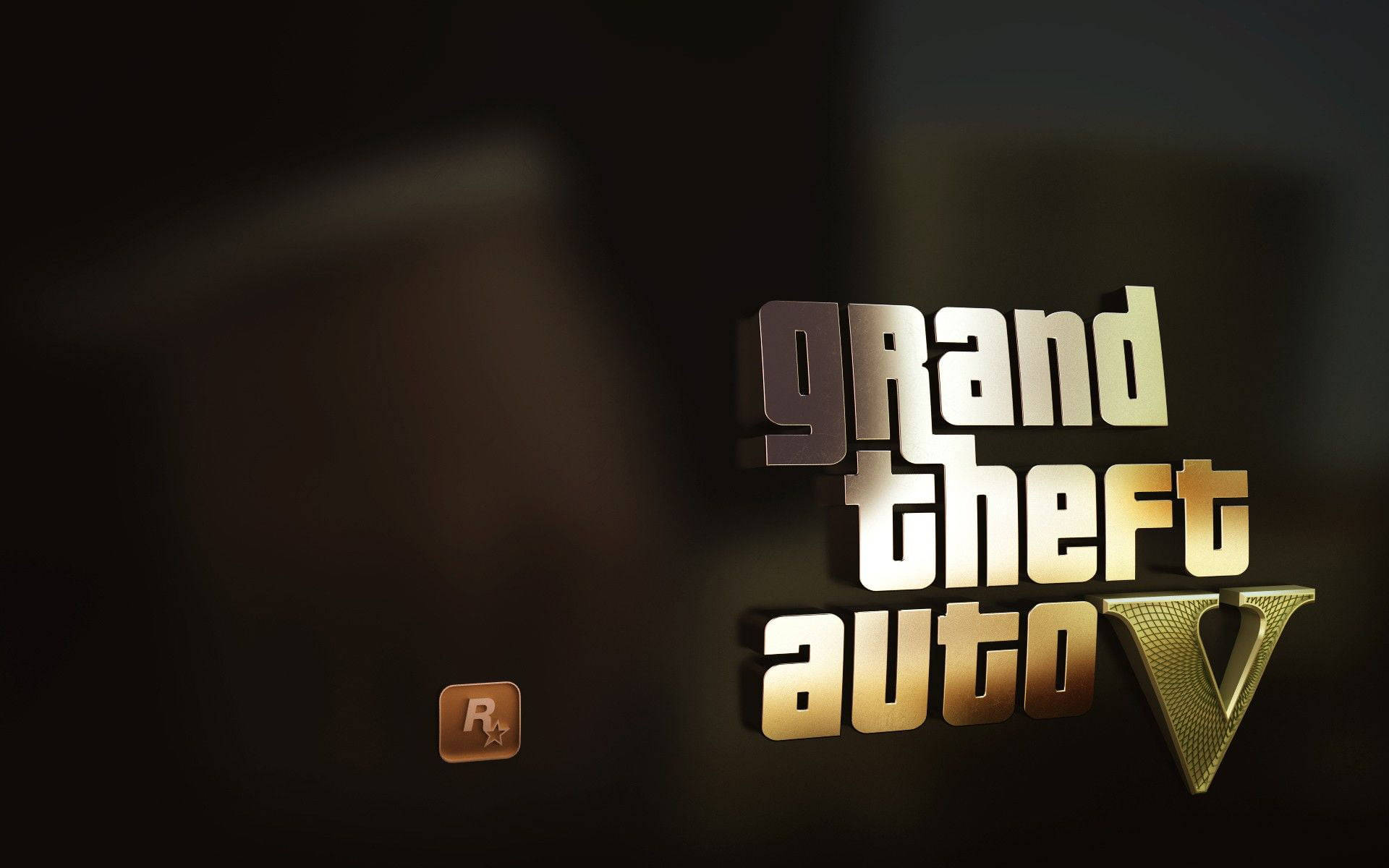 Grand Theft Auto V Glowing Logo Wallpaper