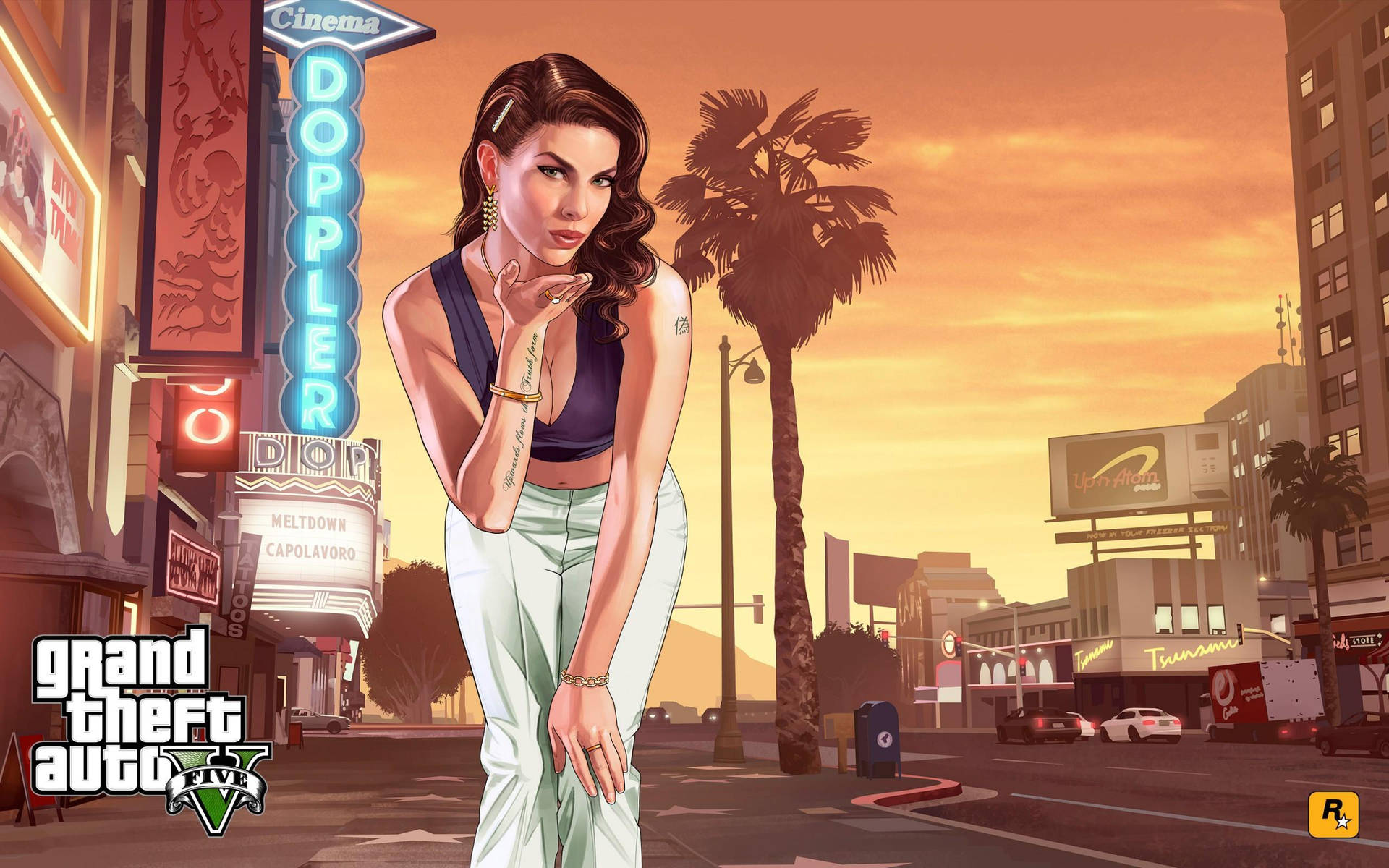 Epic Starlet Kiss Scene - Grand Theft Auto V Wallpaper