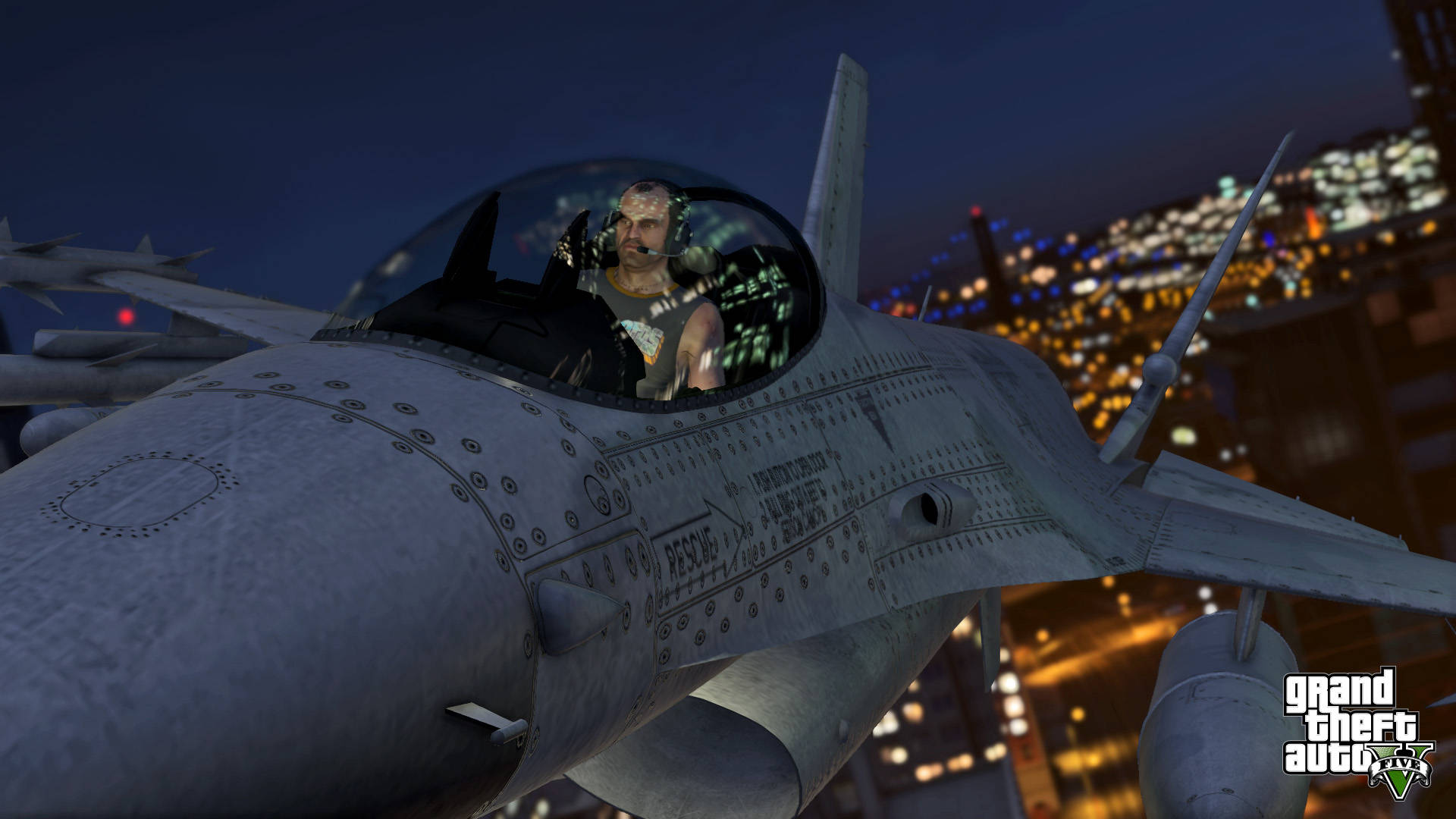 Grand Theft Auto V Trevor Flying Jet Wallpaper