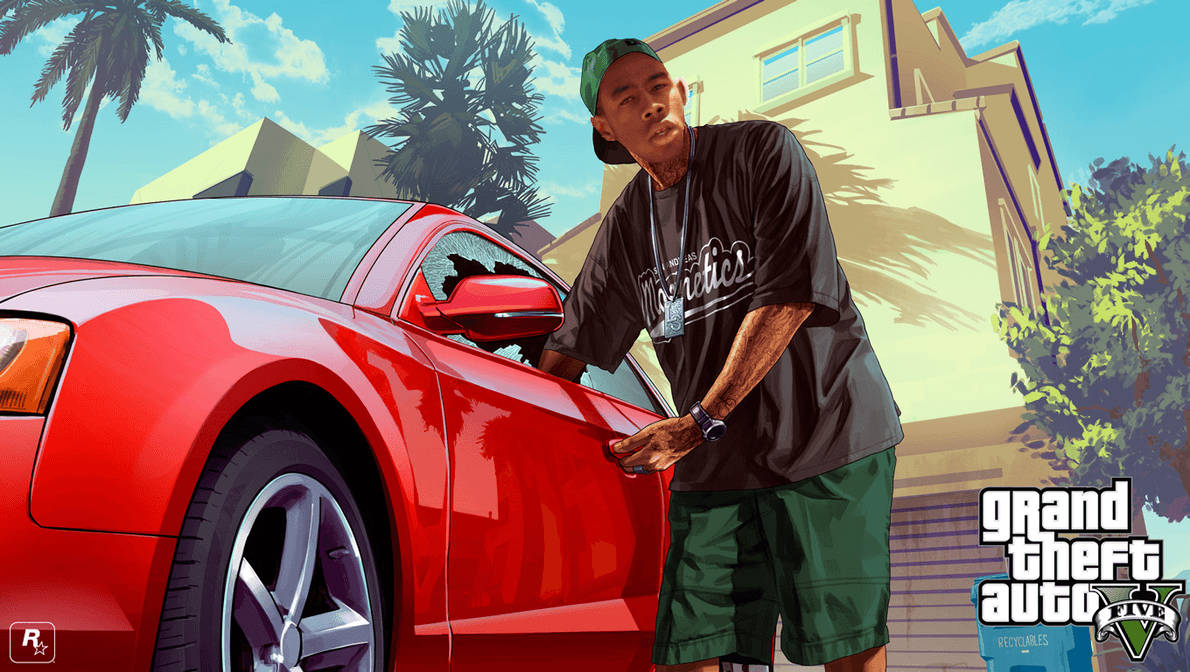 Hình nền Grand Theft Auto V Tyler the Creator đem đến cho người xem một cảm giác tuyệt vời về cuộc phiêu lưu đầy chất nhạc của Tyler. Thiết kế ngầu và độc đáo này chắc chắn sẽ làm bạn nổi bật trên màn hình chính của mình, khiến mọi người phải ghen tị. 