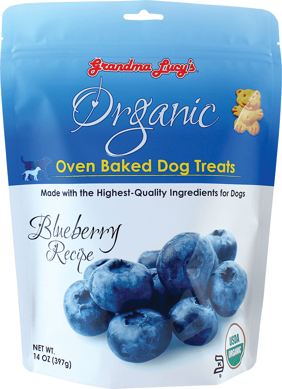 Grandma Lucys Organic Oven Baked Dog Treats Blueberry Recipe PNG