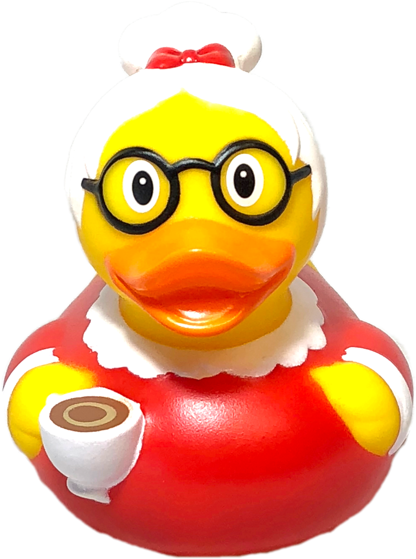 Grandma Themed Rubber Duck PNG