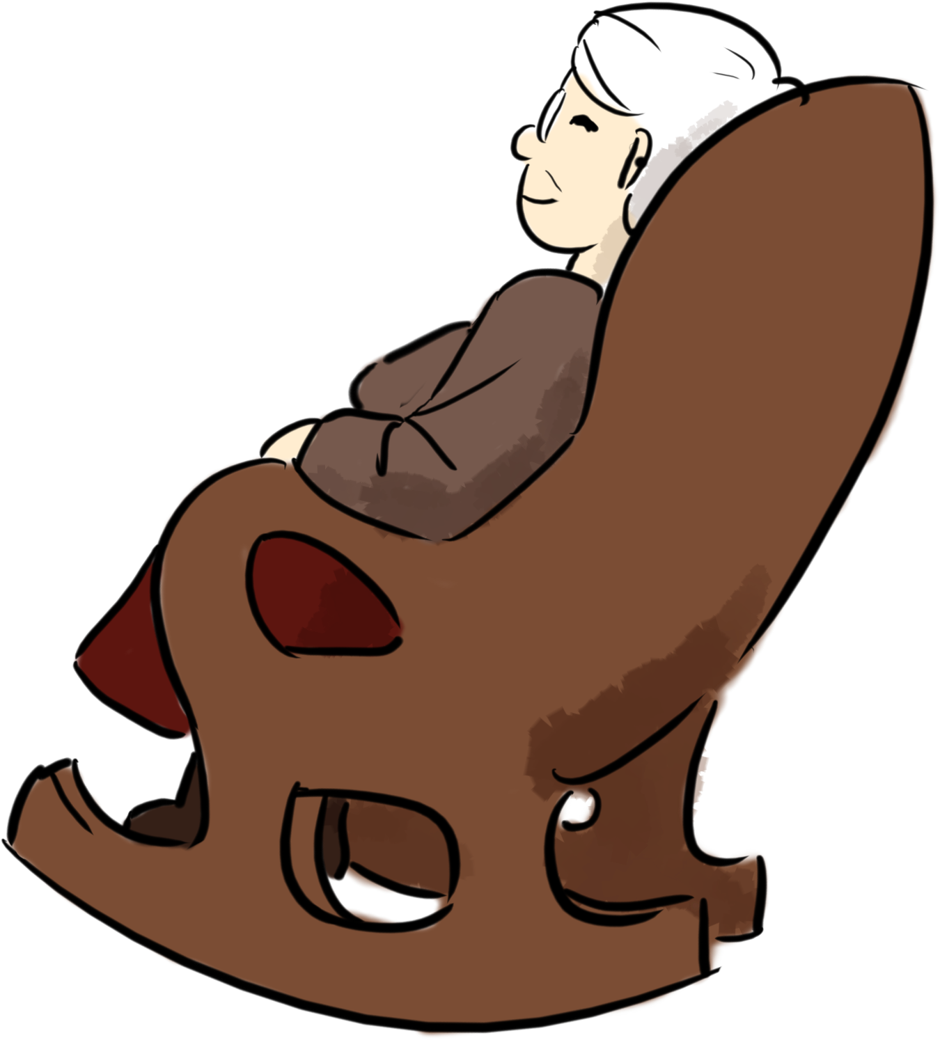 Grandmain Rocking Chair Illustration PNG