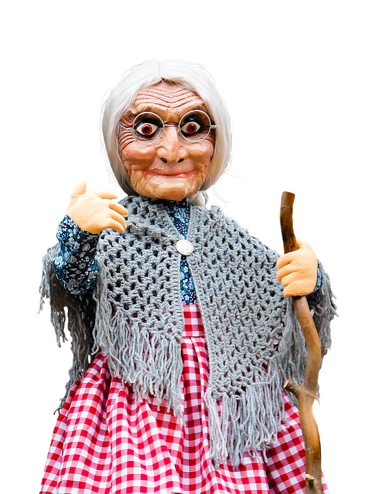 Grandmother Puppet Character PNG