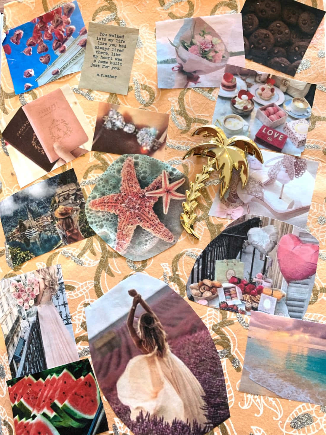 Granola Girl Aesthetic Collage.jpg Wallpaper