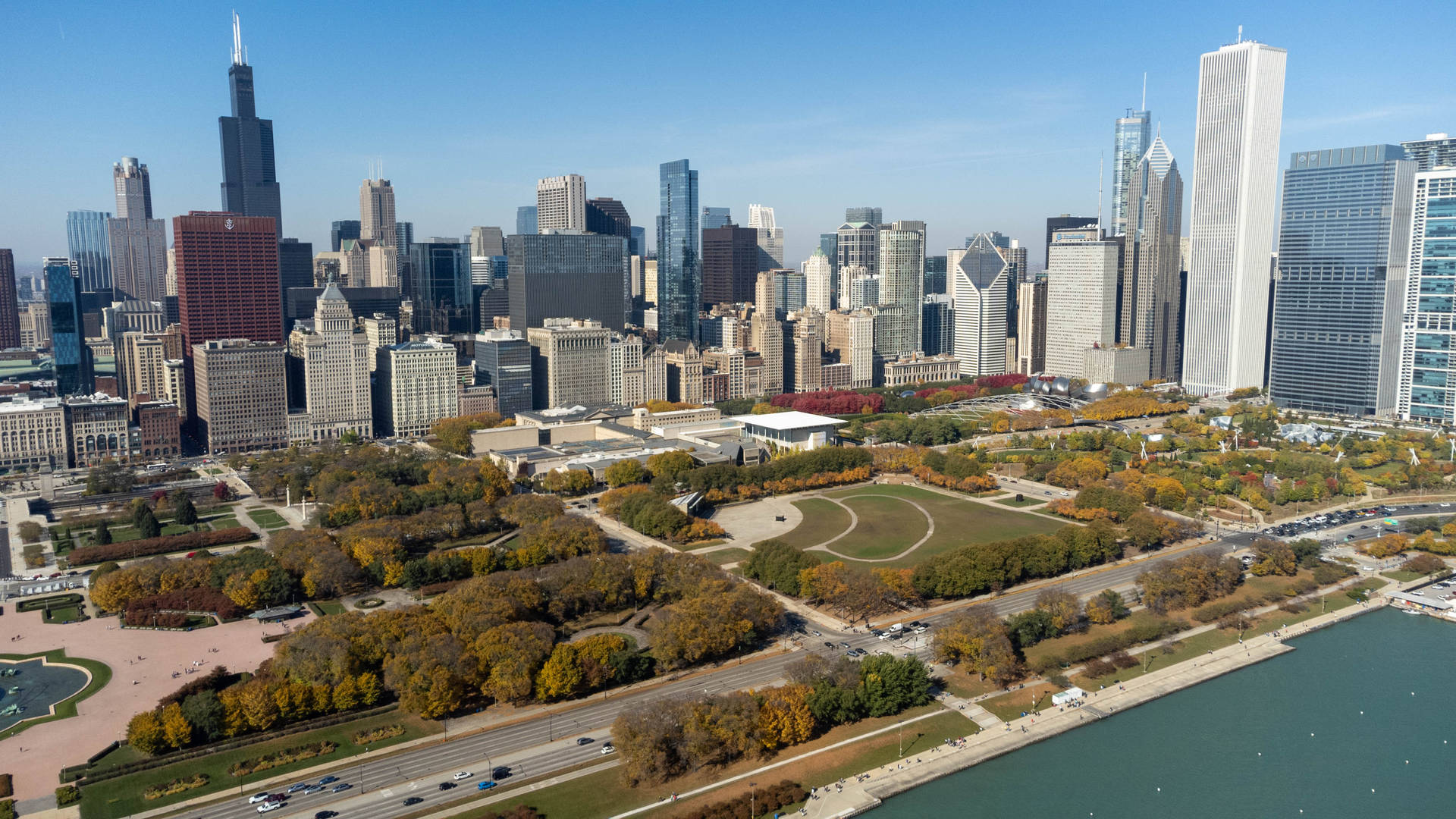 Grantpark En Chicago, Illinois Fondo de pantalla