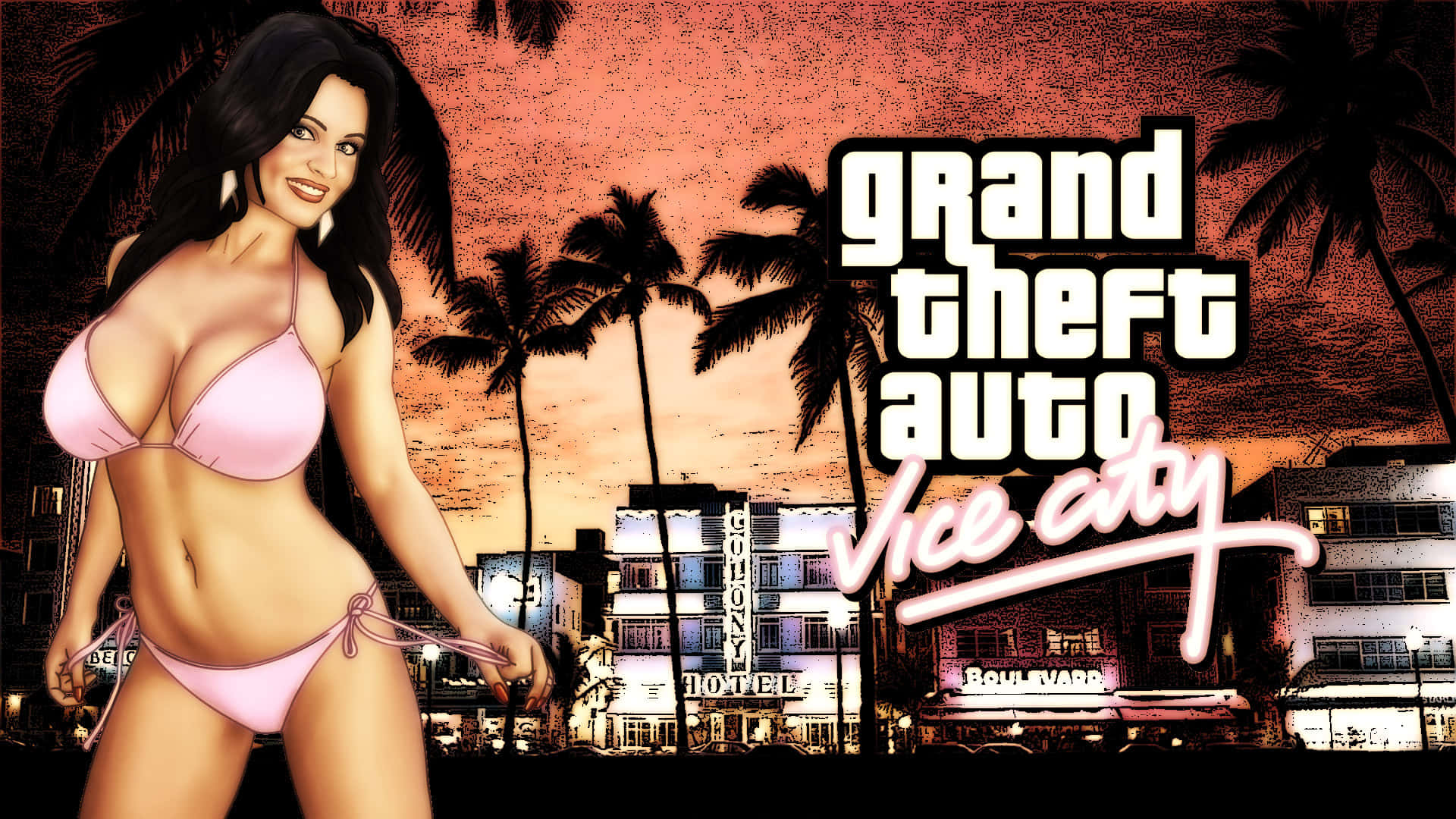 Grant Theft Auto Woman In Tanga Wallpaper