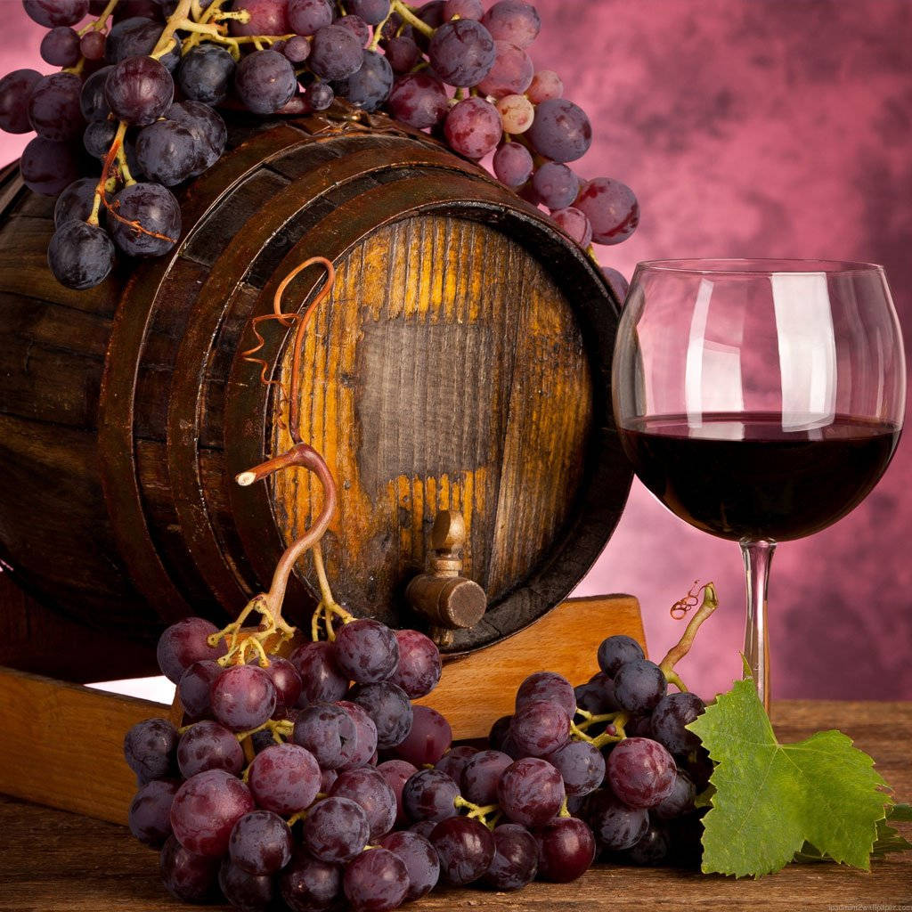 Grape And Wine Wallpaper