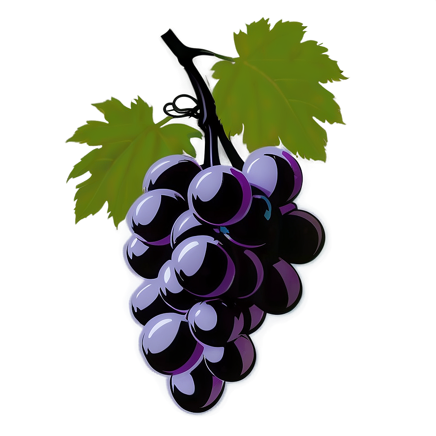 Grape Bunch Silhouette Png Rpy PNG