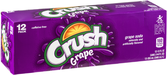 Grape Crush Soda12 Pack PNG