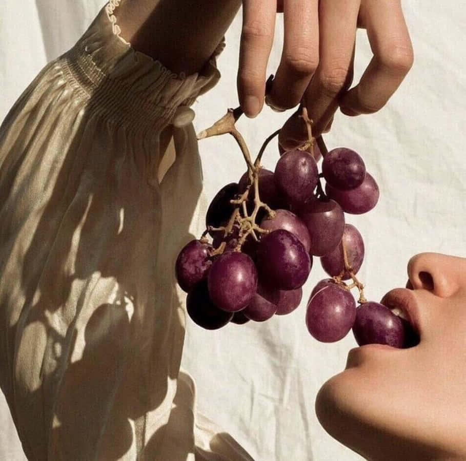 Luscious purple grapes ready to be enjoyed