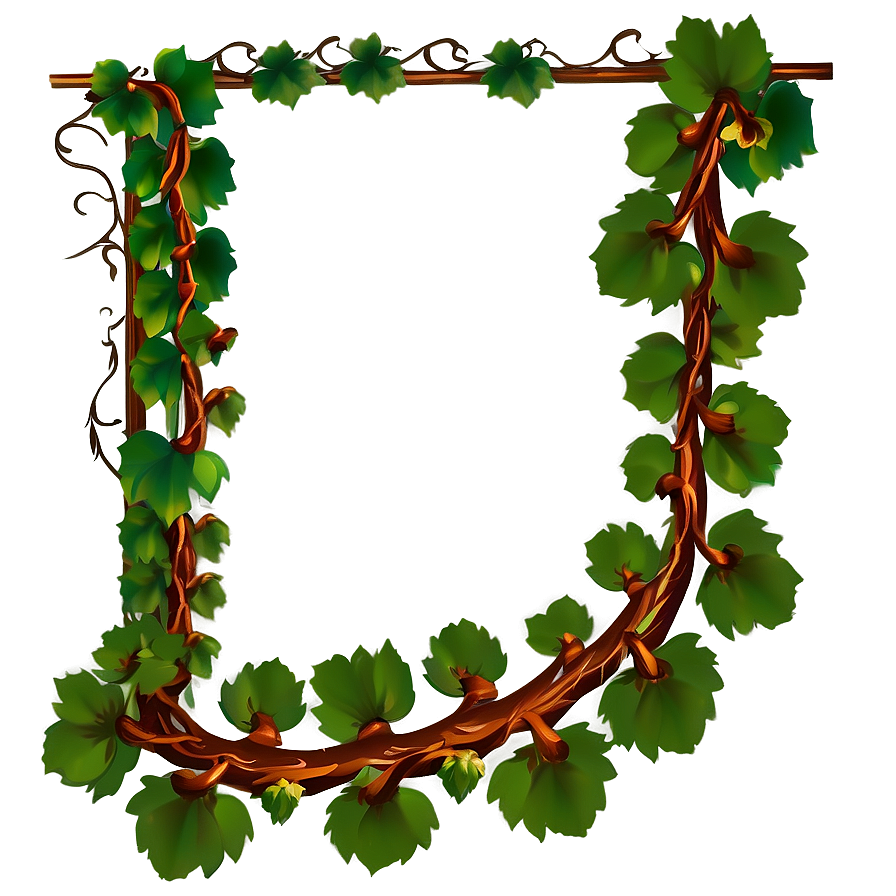 Grape Vine Border Png Dqk PNG