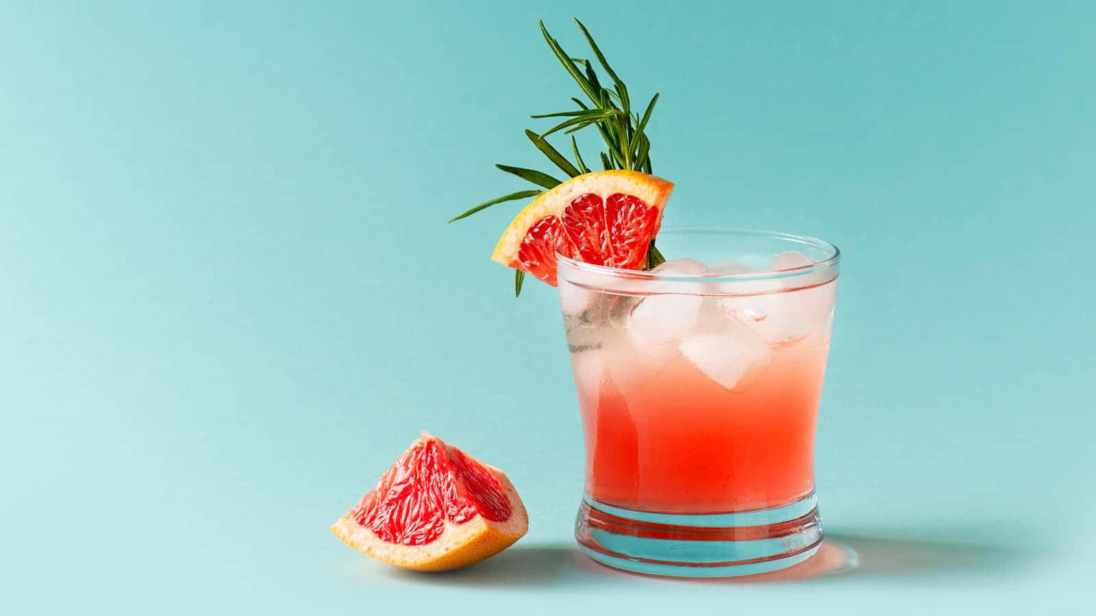 Grapefruit Drinks On Shot Glass Wallpaper