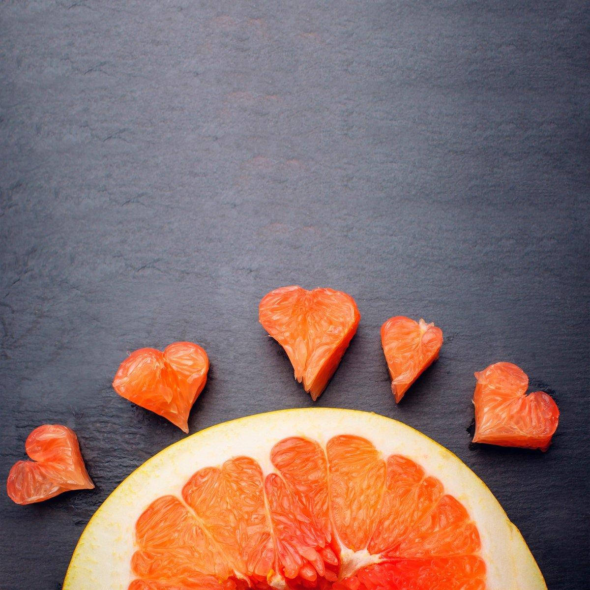 Grapefruit With Hearts Flat Lay Shot Wallpaper