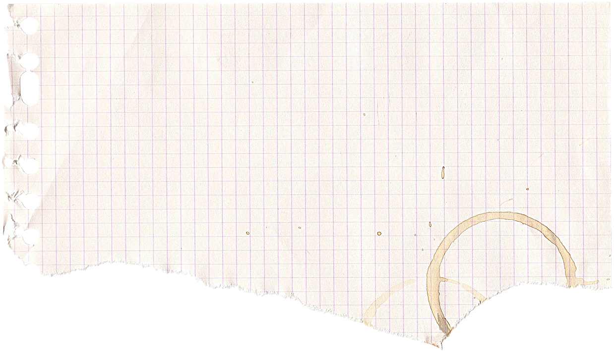 Graph Paperwith Coffee Stainand Torn Edge PNG