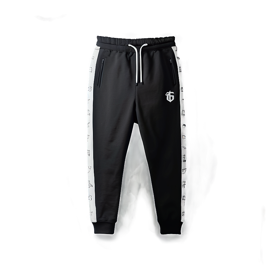 Graphic Black Sweatpants Png Cfo PNG