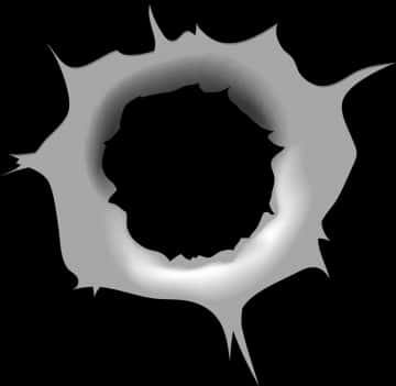 Graphic Bullet Hole Illustration PNG