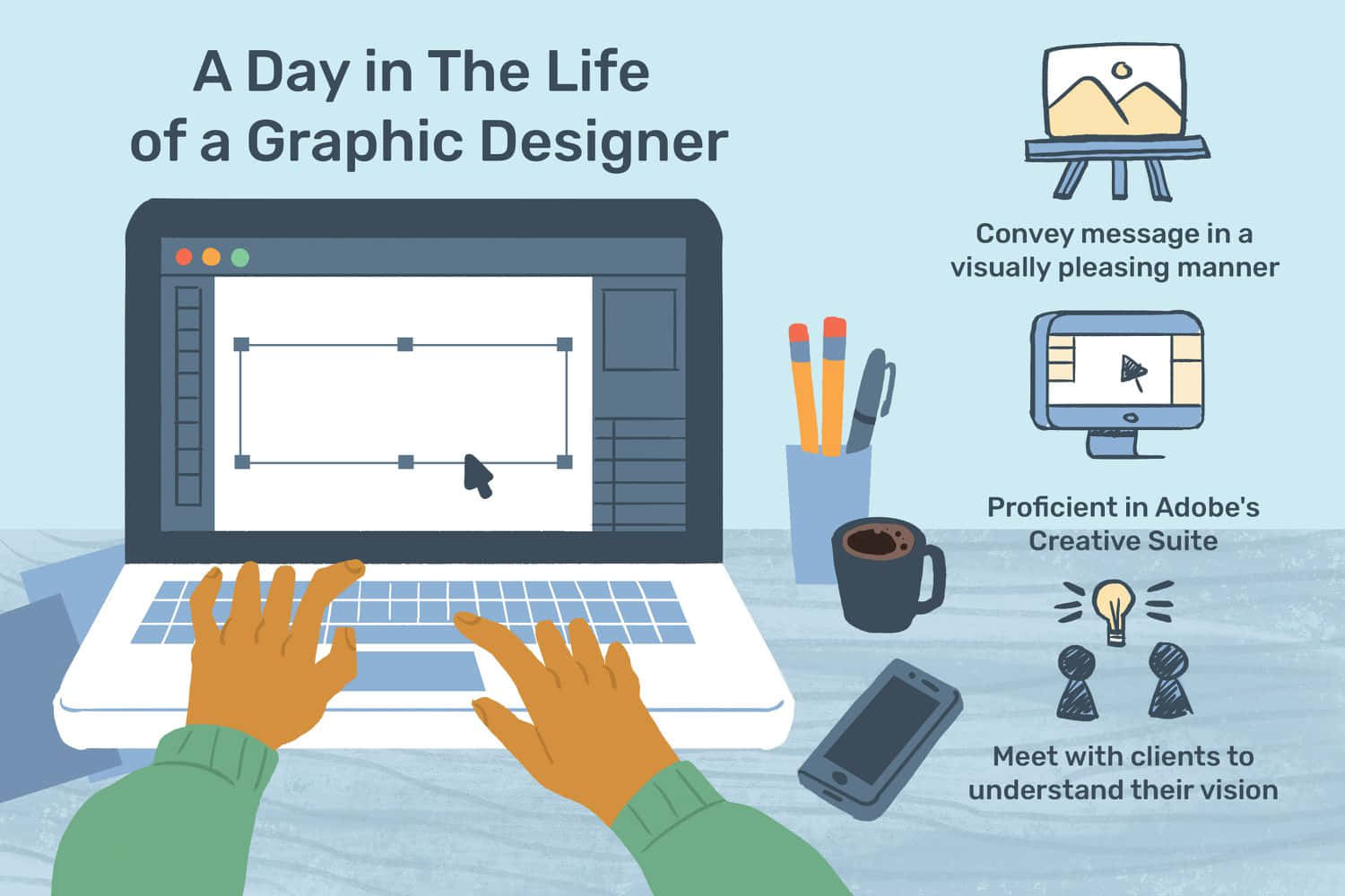Eintag Im Leben Eines Grafikdesigners