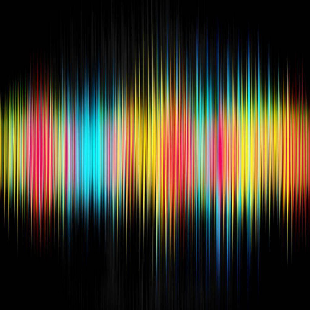 Graphic Design Colorful Sound Wavelength Wallpaper