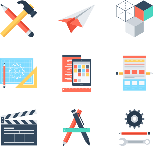 Graphic Design Tools Icons PNG