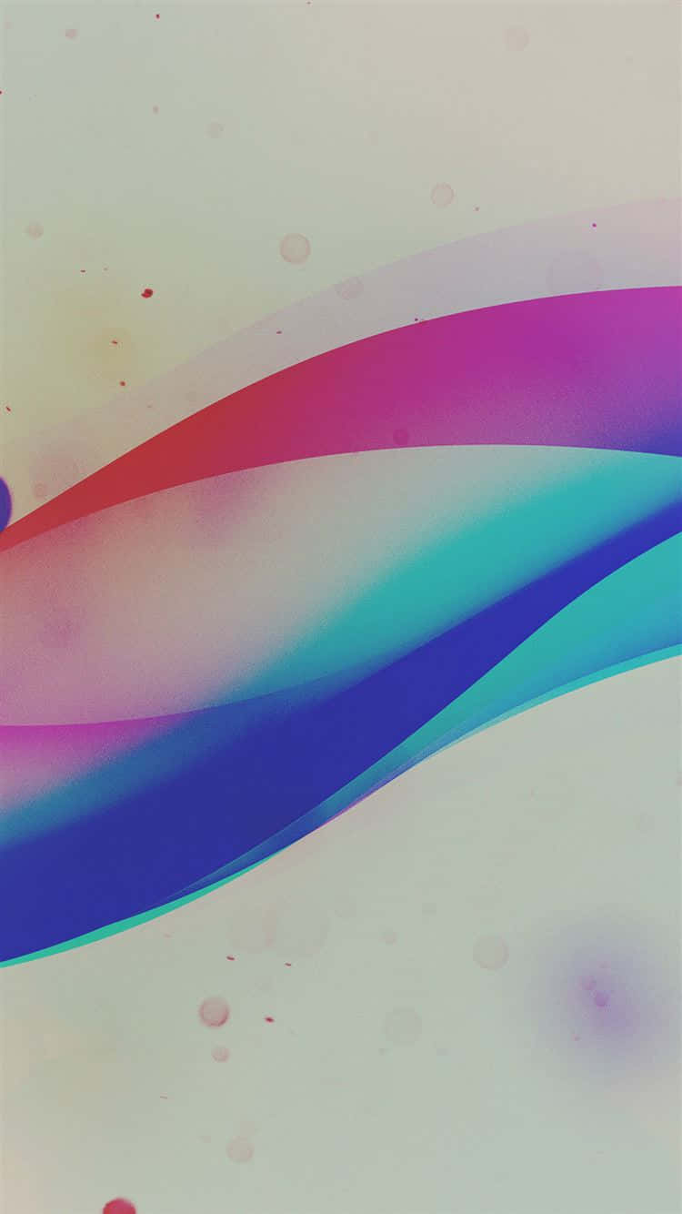 Et farverigt abstrakt bølgemønster, der skinner som havet Wallpaper