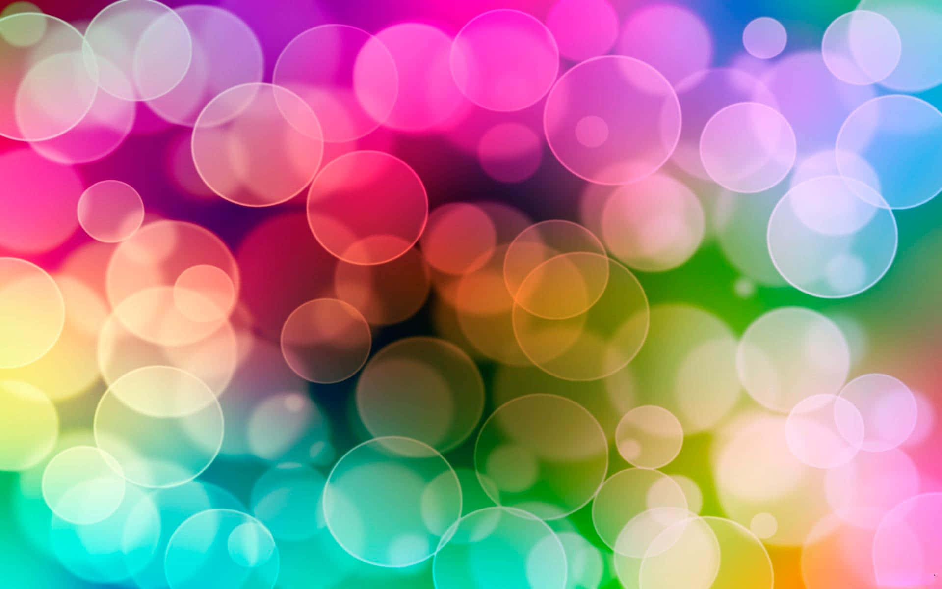 Colorful Bokeh Background With Colorful Circles