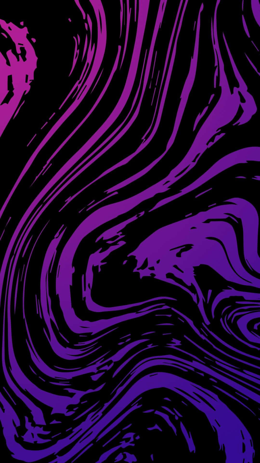 Purple And Black Swirls On A Black Background
