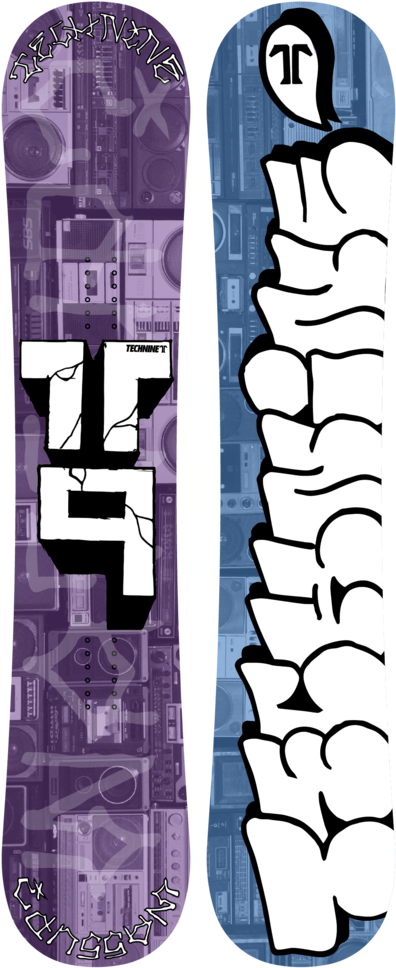 Graphic Snowboard Designs Techand Typography PNG