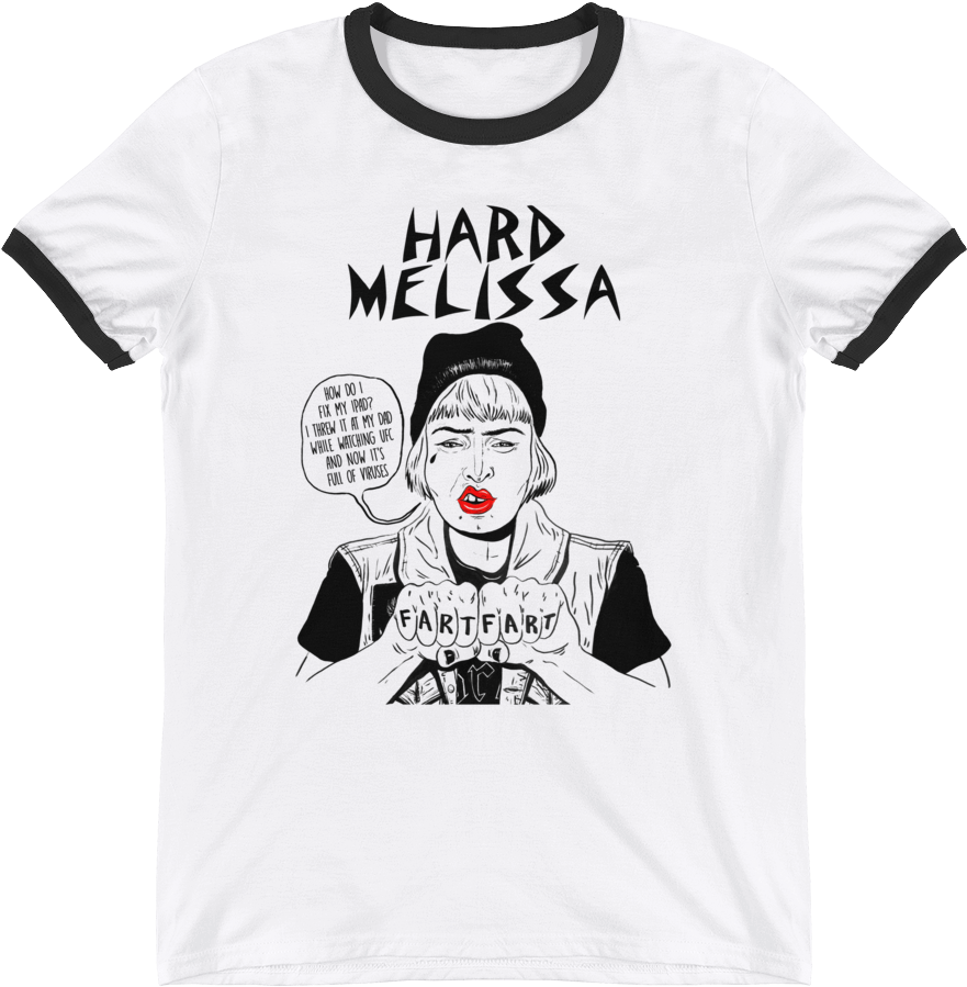 Graphic Tee Design Hard Melissa PNG